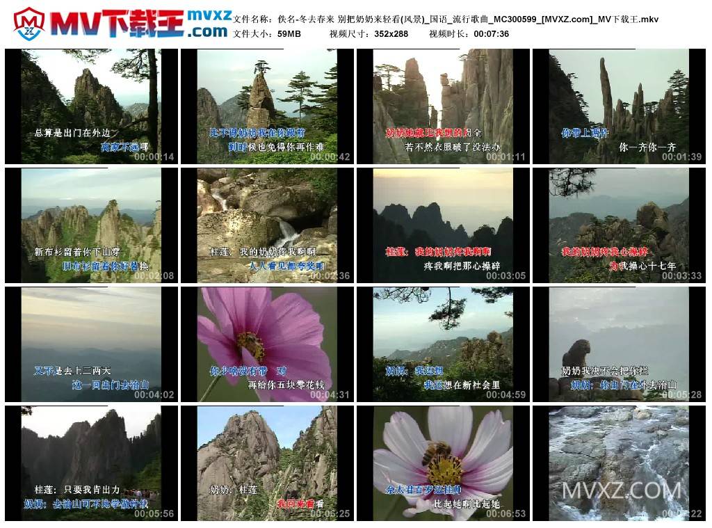 佚名-冬去春来 别把奶奶来轻看(风景)_国语_流行歌曲_MC300599